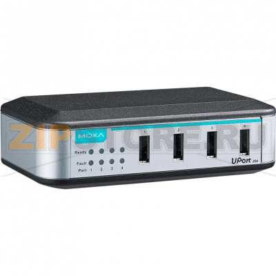 USB-хаб, 4 порта MOXA UPort 204 