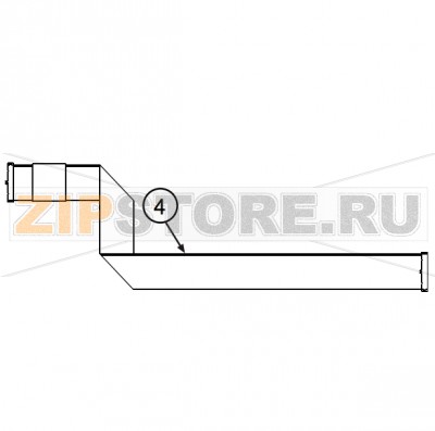 Информационный кабель печатающей головки Datamax A-6310 LH Информационный кабель печатающей головки Datamax A-6310 LHЗапчасть на сборочном чертеже под номером: 4Название запчасти Datamax на английском языке: CABLE ASSY PRINTHEAD DATA