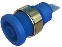 Разъем лабораторный 32 А, 1 кВ, синий Hirschmann SEB 2620 F6,3 NI BLUE