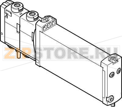 Распределитель с электроуправлением Festo VUVG-B14-T32C-MZT-F-1T1L 