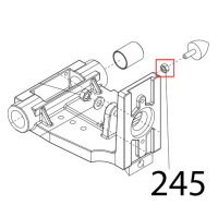 Dado es. DIN934, M6 Sirman Palladio 350 Automec