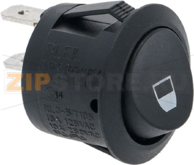 SWITCH 1-POLE BLACK 10A 250V 