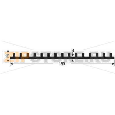 Радиатор 2.5 K/Вт, 159х25х100 мм Fischer Elektronik SK105 