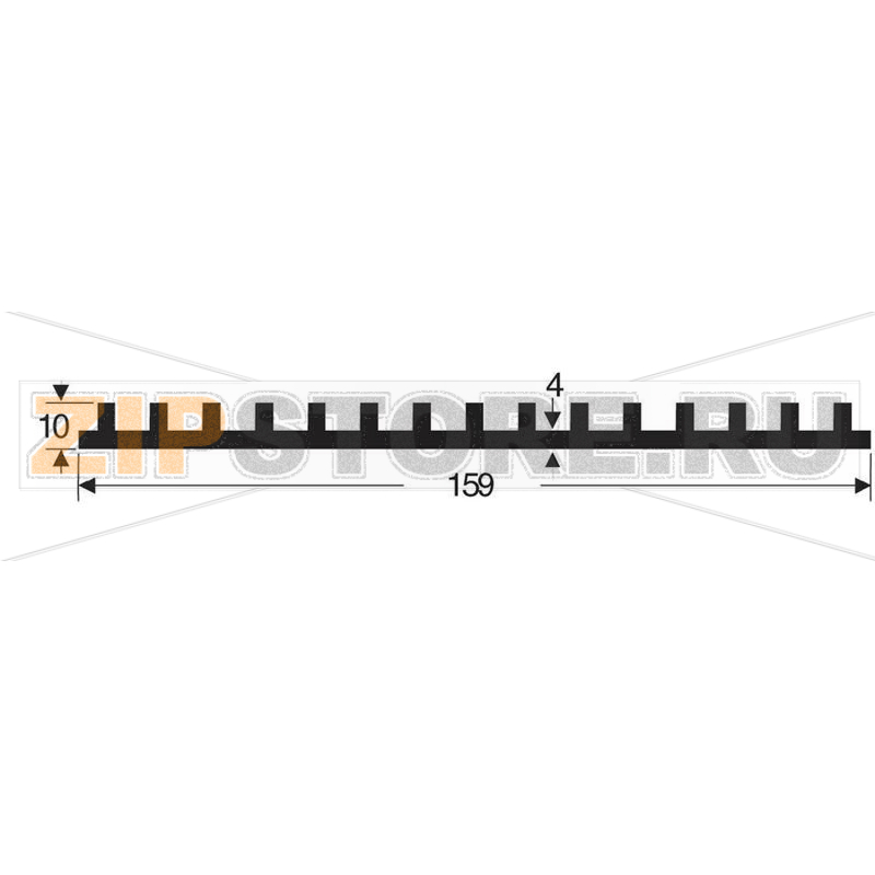 Радиатор 2.5 K/Вт, 159х25х100 мм Fischer Elektronik SK105 