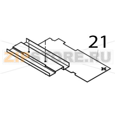 Black mylar (for label holder slot), MOQ 5 pcs TSC TTP-245С Black mylar (for label holder slot), MOQ 5 pcs TSC TTP-245СЗапчасть на деталировке под номером: 21