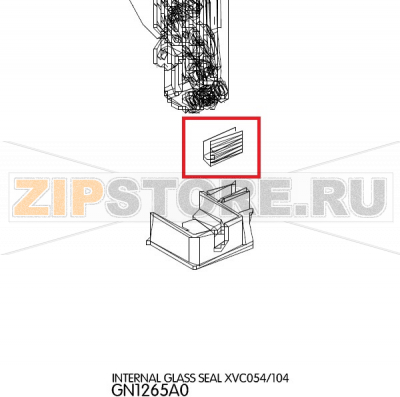 Internal glass seal Unox XVC 105 Internal glass seal Unox XVC 105Запчасть на деталировке под номером: 25Название запчасти на английском языке: Internal glass seal Unox XVC 105