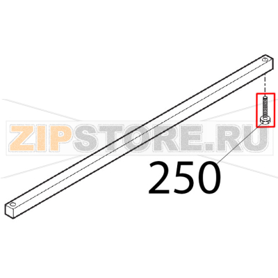Vite fiss. barra quadra Sirman Topaz 250 Vite fiss. barra quadra Sirman Topaz 250Запчасть на деталировке под номером: 250