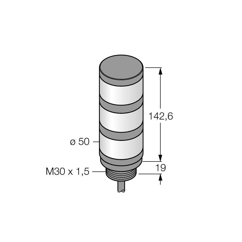 Колонна сигнальная Turck TL50HGYR 