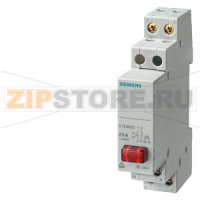 ВЫКЛЮЧАТЕЛЬ КНОПОЧНЫЙ 20А 1NC/1NO D=70MM 1КНОПКА КРАСНАЯ ЛАМПА 230В Siemens 5TE4820