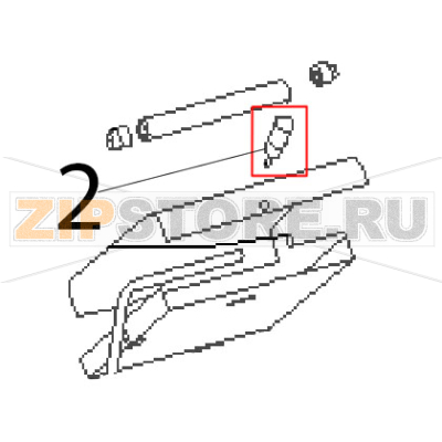 Top plate handle Roller Grill Majestic Top plate handle Roller Grill MajesticЗапчасть на деталировке под номером: 2