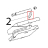 Top plate handle Roller Grill Majestic