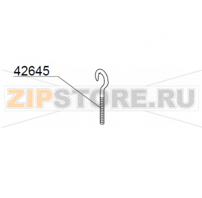 Hook screw DIHR DW014 Hook screw DIHR DW014Запчасть на деталировке под номером: 42645Название запчасти на английском языке: Hook screw DIHR DW014