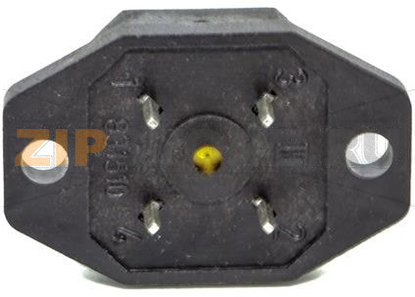 Разъем квадратный 10 А, 50 В, IP65, 4 контакта Hirschmann G 4 A 5 M BLACK 