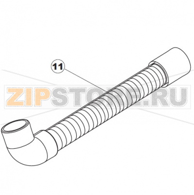 Drain Hose Apach AC800                           Drain Hose Apach AC800Запчасть на сборочном чертеже под номером:11Название запчасти Apach на итальянском языке: Drain Hose Apach AC800