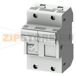 МОДУЛЬНОЕ ОСНОВАНИЕ ПЛАВКОЙ ВСТАВКИ ДЛЯ ЦИЛИНДРИЧЕСКИХ ПЛАВКИХ ВСТАВОК РАЗМЕРОМ 14X51MM 50A, 2-ПОЛЮСНЫЙ Siemens 3NW7121 