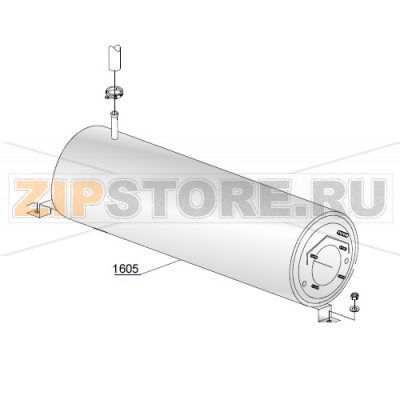 Бойлер 160x490 mm MOD.11S AISI-316 DIHR DW014 Бойлер 160x490 mm MOD.11S AISI-316 DIHR DW014Запчасть на деталировке под номером: 1605Название запчасти на английском языке: AISI 316 boiler DIHR DW014