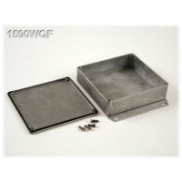 Корпус алюминиевый 120x120x34 мм, серый, 1 шт Hammond 1590WQF