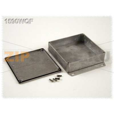 Корпус алюминиевый 120x120x34 мм, серый, 1 шт Hammond 1590WQF 