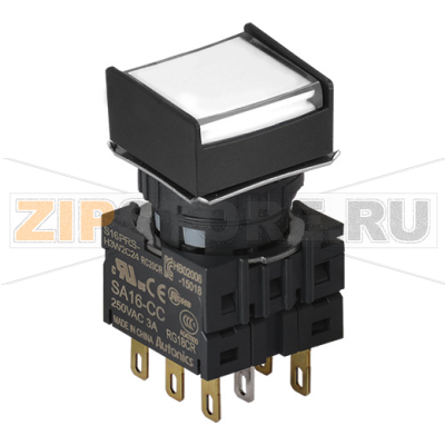 Выключатель кнопочный, Ø отверстия: 16 мм Autonics S16PRS-H3W2C12 