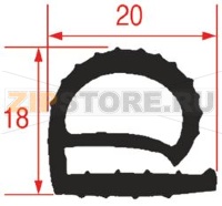 БЕЛЫЙ УПЛОТНИТЕЛЬ 9795 20Х18 ММ - 25 М