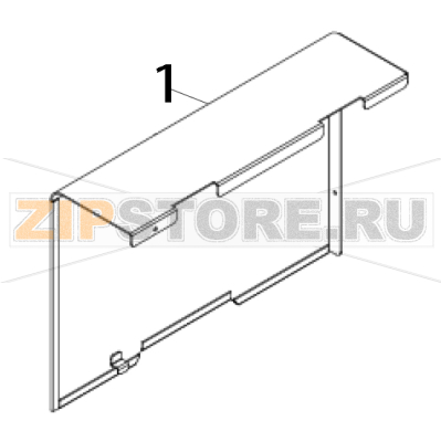 Electronics cover TSC ME240 Electronics cover TSC ME240Запчасть на деталировке под номером: 1