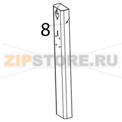 Front housing Hurakan HKN-FR1GM Front housing Hurakan HKN-FR1GMЗапчасть на деталировке под номером: 8
