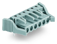 MCS MIDI Classic Розетка под пайку THT; 0.6 x 1.0 mm solder pin; угловые; Фиксирующий рычаг; Шаг контактов 5 мм; 14-пол.; серые Wago 232-244/039-000