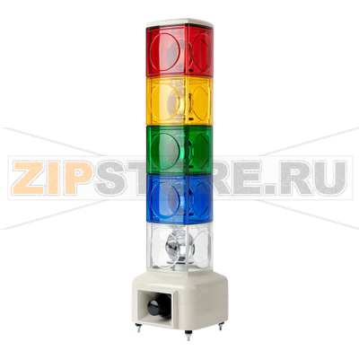 Колонна сигнальная, квадратная, крупногабаритная, рупорная Autonics MSGS-520-RYGBC 