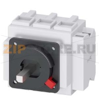 АВАРИЙНЫЙ ГЛАВНЫЙ УПРАВЛЯЮЩИЙ ПЕРЕКЛЮЧАТЕЛЬ 3-ПОЛЮСА IU=63, P/AC-23A WITH 400V=22KW *** SPECIAL DESIGN *** W/O ROTARY OPERAT. MECHANISM Siemens 3LD2555-1TP00-0AE8