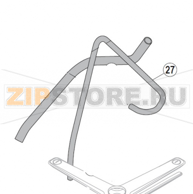 Hose Hobart UXT-10A                                                                                   Hose Hobart UXT-10AЗапчасть на сборочном чертеже под номером: 27Название запчасти на немецком языке языке: Hose Hobart UXT-10A
