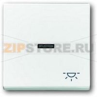 Клавиша выключателя/переключателя/кнопки с символом "Свет", альпийский белый ABB 549.30