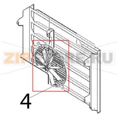 Screen grille Angelo Po FM611E1 Screen grille Angelo Po FM611E1Запчасть на деталировке под номером: 4