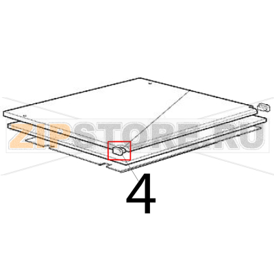Tappo in plastica SX Scotsman BF 80 Tappo in plastica SX Scotsman BF 80Запчасть на деталировке под номером: 4