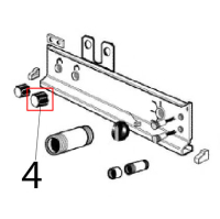 Blue ring knob Angelo Po 31PIE6