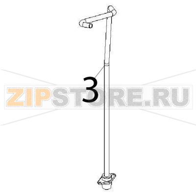 Water pipe Angelo Po 191PI2V Water pipe Angelo Po 191PI2VЗапчасть на деталировке под номером: 3
