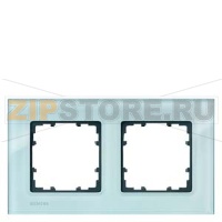 DELTA MIRO РАМКА 2-МЕСТНАЯ СТЕКЛО КРИСТАЛЬНЫЙ ЗЕЛЕНЫЙ 161Х90ММ Siemens 5TG1202