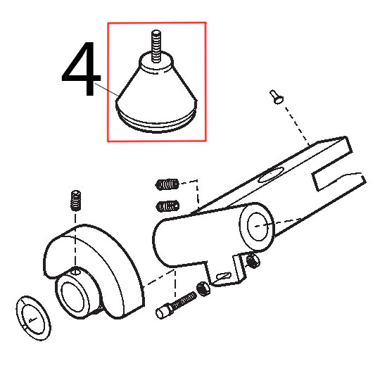 Ножка M5 двойная заостренная маленькая Sirman Mirra 220 Ножка M5 двойная заостренная маленькая Sirman Mirra 220Запчасть на деталировке под номером: 4