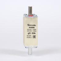 Предохранитель с бойком 63 A, габарит 000, gG Sinvel FNH000S-63