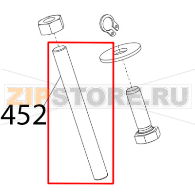 Vite senza testa CE DIN913, M5x50 Sirman Mirra 250 C Vite senza testa CE DIN913, M5x50 Sirman Mirra 250 CЗапчасть на деталировке под номером: 452