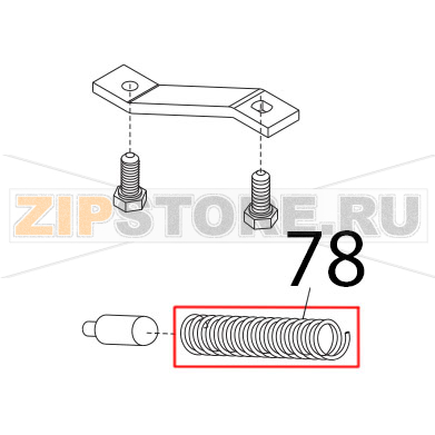 Molla movimento vela Sirman Mirra 250 C Molla movimento vela Sirman Mirra 250 CЗапчасть на деталировке под номером: 78