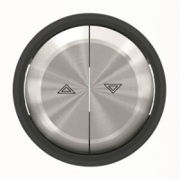 Клавиша для выключателя жалюзи, чёрная ABB 2CLA864400A1501