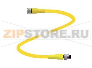 Кабель датчика-исполнительного устройства Connection cable V3-GM-41-YE0,3M-PVC-U-V3-GM Pepperl+Fuchs Описание оборудованияConnection cable, M8 to M8, 3-pin, PVC cable