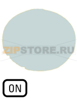 Линза кнопки с подсветкой, плоская белая, ON Eaton M22-XDL-W-GB6