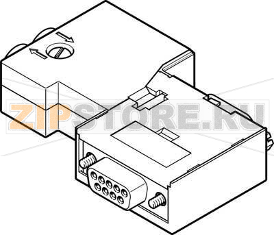 Штекер Festo NECU-S1W9-C2-ACO 