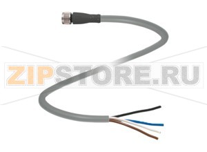 Кабель датчика-исполнительного устройства Female connector V31-GM-3M-PUR Pepperl+Fuchs Описание оборудованияFemale cordset, M8, 4-pin, PUR cable