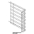 Stainless steel Right/Left lateral support 7TG GN Unox XB 603G