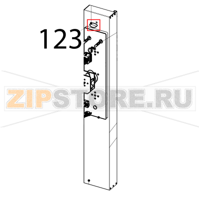 Ovens vent opening knob Tecnoinox EFC06M Ovens vent opening knob Tecnoinox EFC06MЗапчасть на деталировке под номером: 123