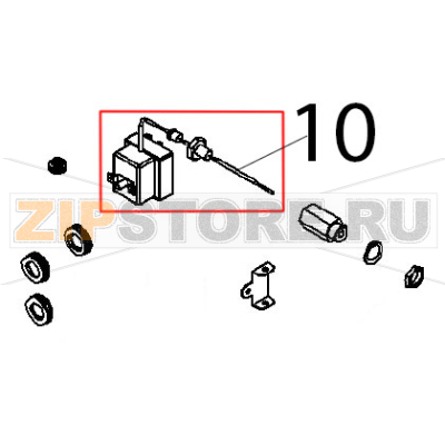 Safety thermostat Angelo Po FX101E1 Safety thermostat Angelo Po FX101E1Запчасть на деталировке под номером: 10