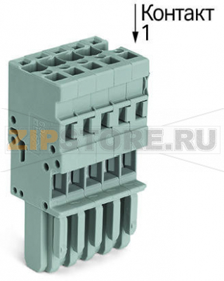 1-проводниковая розетка; 4 mm; 2-пол.; 4,00 mm; синие Wago 769-102/000-006 