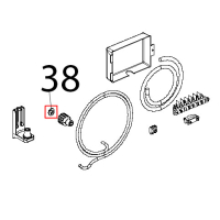 Guarnizione D=24, raccordo 3/4, gomma and rete Unox XVC 204